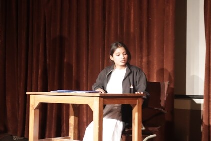 ARSD College dram soc students presented Case Untitled