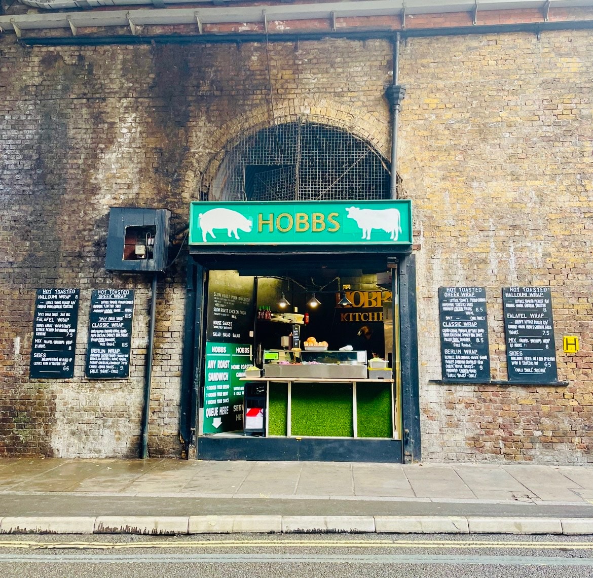 The Hobbs Sandwich Shop is next to The Globe Tavern where Cleaver and Darcy fight it out in the first Bridget Jones film. It appears in subsequent films in the series. (Teja Lele) The Hobbs Sandwich Shop is next to The Globe Tavern where Cleaver and Darcy fight it out in the first Bridget Jones film. It appears in subsequent films in the series. (Teja Lele)