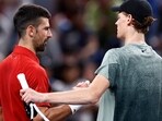 Italy's Jannik Sinner and Serbia's Novak Djokovic.
