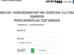 TN Board Exam Admit Card 2025 out for private candidates, download link here 