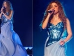 Shakira stuns in Gaurav Gupta's Couture for Las Mujeres Ya No Lloran World Tour opening. Shakira stuns in Gaurav Gupta's Couture for Las Mujeres Ya No Lloran World Tour opening.