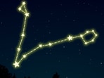 A representative image of Pisces constellation. A representative image of Pisces constellation.