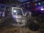 The accident is suspected to have occurred on Friday night when the Bolero's driver dozed off and lost control of the vehicle.