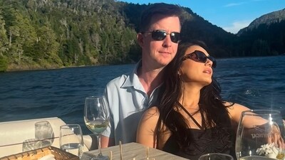 On Valentine's Day, Preity Zinta shared a cute picture with her husband, Gene Goodenough, on Instagram. She posted the photo taken during their vacation and wrote, "Happy Valentine's to my forever Valentine. Love you to the moon and back. #happyvalentinesday #ting." 