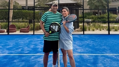 Lara Dutta shared photos with her husband, Mahesh Bhupathi, on Valentine's Day. In a photo, both of them spent time together wearing face masks. In another picture, both of them were seen on the tennis court. The caption read, "My husband and I obviously have different concepts of Valentine's Day pampering!!! I gave him a spa facial, he gave me a Padel lesson!!….. He likes to keep reminding me I married him for his athletic genes!! @mbhupathi #partnerincrime #valentines."&nbsp; 