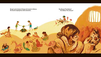 An illustration from Breaking Moulds: Meera Mukherjee. (Image courtesy Shivam Choudhary / Art1st and KNMA) An illustration from Breaking Moulds: Meera Mukherjee. (Image courtesy Shivam Choudhary / Art1st and KNMA)