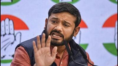 Congress leader Kanhaiya Kumar addresses the media at the party’s office in Delhi on Saturday. (PTI) Congress leader Kanhaiya Kumar addresses the media at the party’s office in Delhi on Saturday. (PTI)