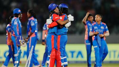 Delhi Capitals secured a last-ball win over Mumbai Indians in Vadodara on Saturday. (WPL) Delhi Capitals secured a last-ball win over Mumbai Indians in Vadodara on Saturday. (WPL)