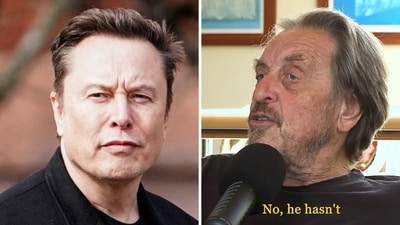 Elon Musk and his father, Errol Musk. (Reuters, Instagram/@joshwideawake) Elon Musk and his father, Errol Musk. (Reuters, Instagram/@joshwideawake)