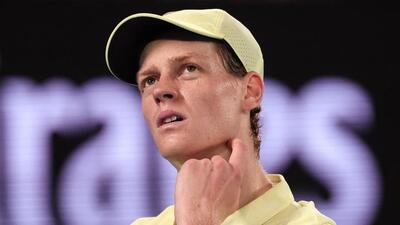 Jannik Sinner reacts after a point against Alexander Zverev during their Australian Open match last month. (AFP) Jannik Sinner reacts after a point against Alexander Zverev during their Australian Open match last month. (AFP)