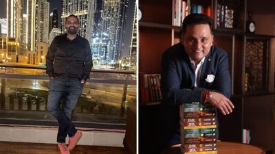 Comedian Kunal Kamra (L) and author Amish Tripathi (R). (Instagram/kuna_kamra, authoramish) Comedian Kunal Kamra (L) and author Amish Tripathi (R). (Instagram/kuna_kamra, authoramish)