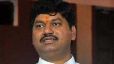 Nagpur, India - July 20, 2018: Opposition leader of State Council Dhananjay Munde addresses a press conference during the concluding of Monsoon Session of Maharashtra State Assembly in Nagpur, India, on Friday, July 20, 2018. (Photo by Sunny Shende/ HT) (HT) Nagpur, India - July 20, 2018: Opposition leader of State Council Dhananjay Munde addresses a press conference during the concluding of Monsoon Session of Maharashtra State Assembly in Nagpur, India, on Friday, July 20, 2018. (Photo by Sunny Shende/ HT) (HT)