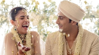 Prateik Babbar and Priya Banerjee got married at an intimate ceremony on Valentine's Day. Prateik Babbar and Priya Banerjee got married at an intimate ceremony on Valentine's Day.