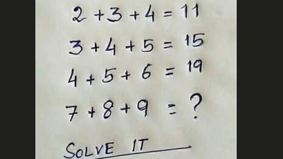 A mind-bending puzzle went viral, baffling netizens. (X/@allquiz_) A mind-bending puzzle went viral, baffling netizens. (X/@allquiz_)