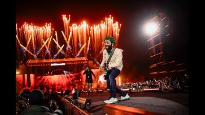 Singer Arijit Singh will perform at Shalimar Ground in Sector 5 on Sunday evening. (HT file photo)
