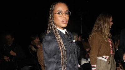 Kerry Washington attends the Thom Browne fashion show during the February 2025 New York Fashion Week on February 11, 2025 in New York City. (Getty Images via AFP) Kerry Washington attends the Thom Browne fashion show during the February 2025 New York Fashion Week on February 11, 2025 in New York City. (Getty Images via AFP)