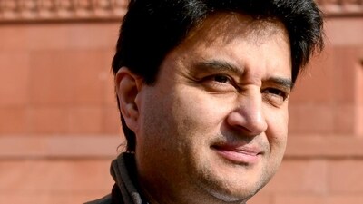 Union Minister for Communications Jyotiraditya M Scindia at Parliament House during the Winter Session, in New Delhi on Thursday. (Shrikant Singh) Union Minister for Communications Jyotiraditya M Scindia at Parliament House during the Winter Session, in New Delhi on Thursday. (Shrikant Singh)