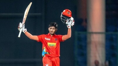 Priyansh Arya all set for IPL 2025. (X Image) Priyansh Arya all set for IPL 2025. (X Image)