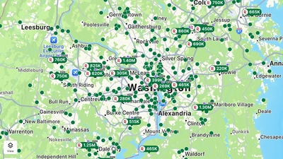 Washington, DC may be heading for a real estate market crash, according to several netizens who claimed a spike in listings of houses in recent days. (X/@ShrimpTeslaLong)