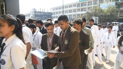 Students coming out after appearing in the Central Board of Secondary Education Class 10th examination at St. Dominic Savio's High School Danapur in Patna (Santosh Kumar ) Students coming out after appearing in the Central Board of Secondary Education Class 10th examination at St. Dominic Savio's High School Danapur in Patna (Santosh Kumar )
