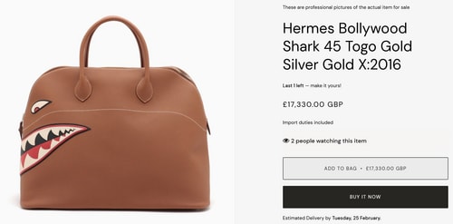 Karan Johar's bag comes with a price tag of ₹18,19,650. (timelessvintage.com ) Karan Johar's bag comes with a price tag of ₹18,19,650. (timelessvintage.com )