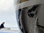President Donald Trump boards Air Force One at Palm Beach International Airport in West Palm Beach, Florida on Sunday, en route to NASCAR's Daytona 500. President Donald Trump boards Air Force One at Palm Beach International Airport in West Palm Beach, Florida on Sunday, en route to NASCAR's Daytona 500.