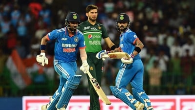 India's Virat Kohli (R) and KL Rahul (L) run between the wickets during the Asia Cup 2023 super four match vs Pakistan (AFP) India's Virat Kohli (R) and KL Rahul (L) run between the wickets during the Asia Cup 2023 super four match vs Pakistan (AFP)