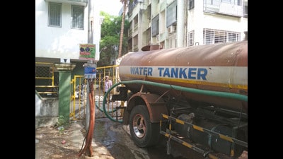 Every tanker makes five to six trips per day and records of these tankers are maintained at nine tanker points across the city. (HT)