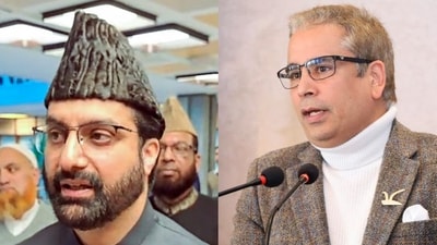Kashmir's chief cleric Mirwaiz Umar Farooq (left) and National Conference MLA Tanvir Sadiq (right) (ANI/ X-@tanvirsadiq) Kashmir's chief cleric Mirwaiz Umar Farooq (left) and National Conference MLA Tanvir Sadiq (right) (ANI/ X-@tanvirsadiq)