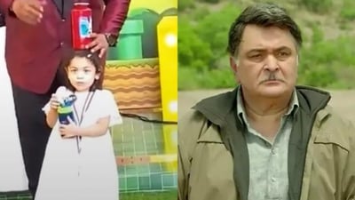 Raha's reaction to magician's trick on her reminds fans of Rishi Kapoor.