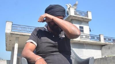 Swaran Singh, father of US deportee Akashdeep Singh, 23, of border village Rajatal in Amritsar on Sunday. (Sameer Sehgal/HT) Swaran Singh, father of US deportee Akashdeep Singh, 23, of border village Rajatal in Amritsar on Sunday. (Sameer Sehgal/HT)