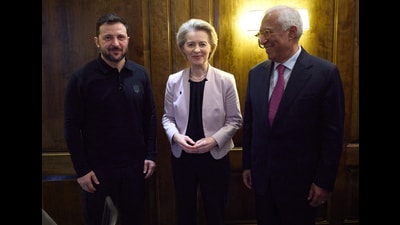 Zelensky’s call for an “armed forces of Europe” is only a reflection of a sentiment that recognises the storm gathering ahead (AFP) Zelensky’s call for an “armed forces of Europe” is only a reflection of a sentiment that recognises the storm gathering ahead (AFP)