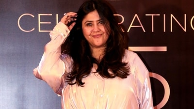 Film and television producer and director Ektaa Kapoor is preparing to take legal action soon. (ANI/Sunil Khandare) Film and television producer and director Ektaa Kapoor is preparing to take legal action soon. (ANI/Sunil Khandare)
