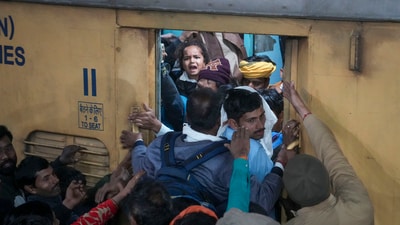 A heavy rush of passengers at New Delhi Railway Station on Saturday, as they tried to board trains for Prayagraj’s Maha Kumbh. Delhi Police launched an investigation into the stampede, which killed at least 18 people. According to PTI sources, a wrong platform change announcement may have caused confusion, triggering chaos. (PTI) A heavy rush of passengers at New Delhi Railway Station on Saturday, as they tried to board trains for Prayagraj’s Maha Kumbh. Delhi Police launched an investigation into the stampede, which killed at least 18 people. According to PTI sources, a wrong platform change announcement may have caused confusion, triggering chaos. (PTI)