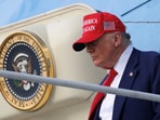 FILE PHOTO: US President Donald Trump steps from Air Force One upon arrival in West Palm Beach, Florida, US.