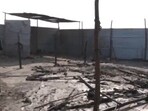 The fire destroyed an empty tent in the Maha Kumbh area (ANI) The fire destroyed an empty tent in the Maha Kumbh area (ANI)