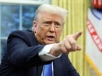 US President Donald Trump speaks in the Oval Office of the White House in Washington, DC 