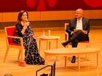 Nita Ambani attends a conference at the Harvard University. Nita Ambani attends a conference at the Harvard University.
