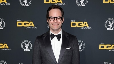 Bill Hader missed out on this year's SNL anniversary event in NYC. (Getty Images via AFP) Bill Hader missed out on this year's SNL anniversary event in NYC. (Getty Images via AFP)
