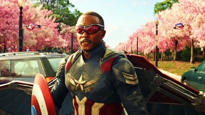 Anthony Mackie in a still from Captain America: Brave New World