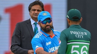 The PCB has issued a clarification on the missing Indian flag in Karachi. (AFP) The PCB has issued a clarification on the missing Indian flag in Karachi. (AFP)