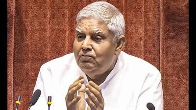 Dhankhar advocated for rural economic revitalisation through micro-industries that add value to agricultural and dairy products. (HT Photo)