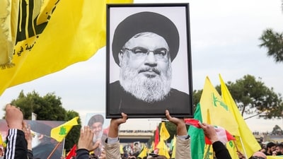 Hassan Nasrallah, Representative image (Photo by IBRAHIM AMRO / AFP) (AFP)