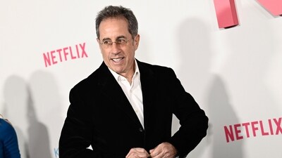 Jerry Seinfeld, right, and Jessica Seinfeld attend the premiere of Netflix's "Kinda Pregnant" at The Plaza Hotel on Monday, Feb. 3, 2025, in New York. (Photo by Evan Agostini/Invision/AP) (Evan Agostini/Invision/AP) Jerry Seinfeld, right, and Jessica Seinfeld attend the premiere of Netflix's "Kinda Pregnant" at The Plaza Hotel on Monday, Feb. 3, 2025, in New York. (Photo by Evan Agostini/Invision/AP) (Evan Agostini/Invision/AP)