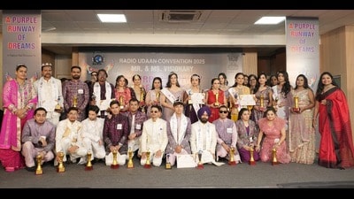 Participants at the 8th Radio Udaan Convention 2025 in Panchkula. (HT Photo)