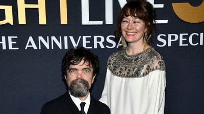 Peter Dinklage and Erica Schmidt attend SNL50: The Anniversary Special at Rockefeller Plaza on Sunday. Peter Dinklage and Erica Schmidt attend SNL50: The Anniversary Special at Rockefeller Plaza on Sunday.