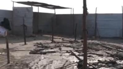 The fire destroyed an empty tent in the Maha Kumbh area (ANI) The fire destroyed an empty tent in the Maha Kumbh area (ANI)