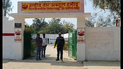 Shaheed Veer Abdul Hamid’s name was later reinstated at the school’s main entrance in Ghazipur’s Dhamupur village. (Sourced)