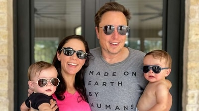 Elon Musk with Shivon Zilis and their twins, Strider and Azure. Elon Musk with Shivon Zilis and their twins, Strider and Azure.