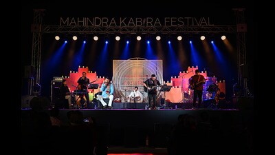 The fusion band Advaita’s take on Kabir received thunderous applause. (Courtesy Mahindra Kabira Festival) The fusion band Advaita’s take on Kabir received thunderous applause. (Courtesy Mahindra Kabira Festival)